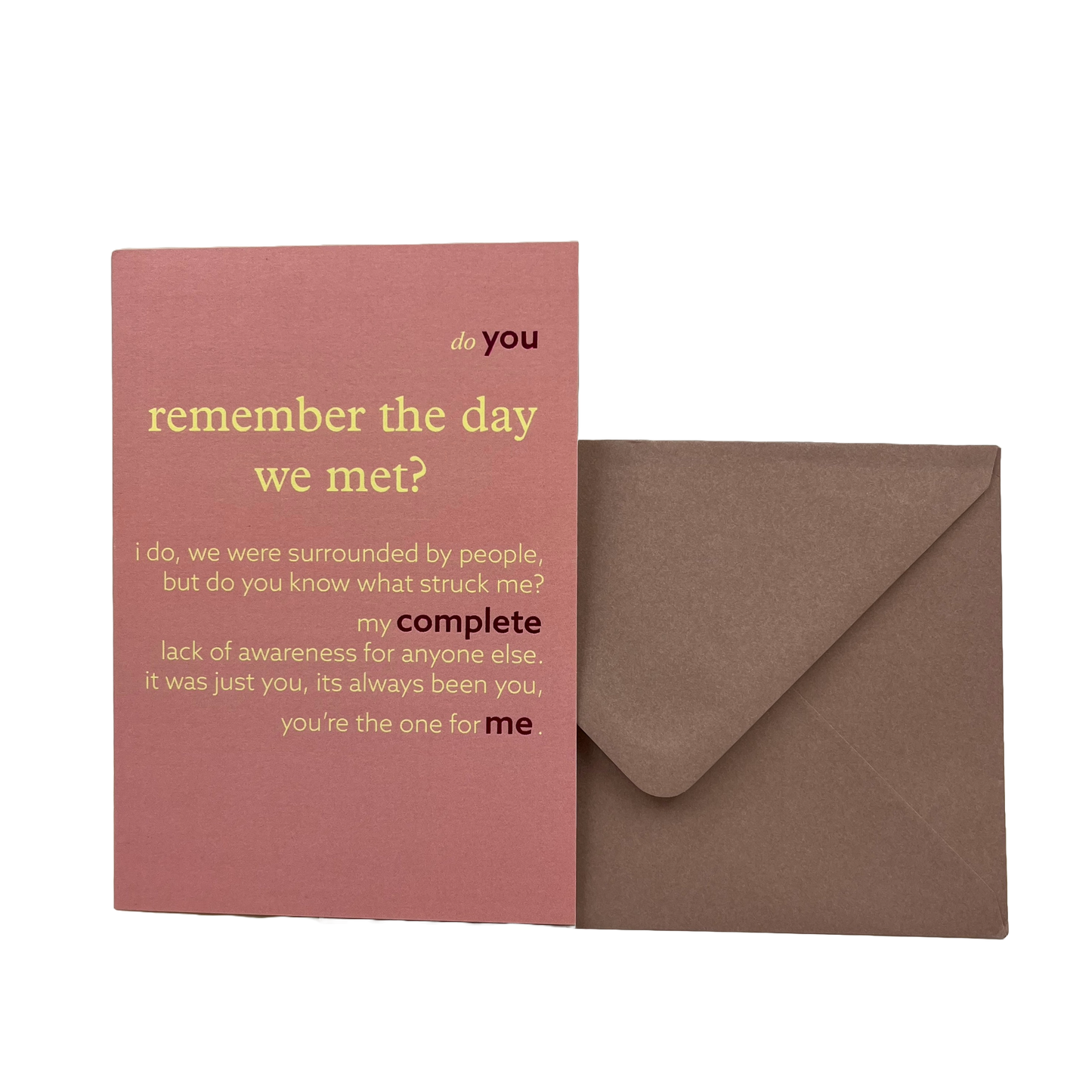 You Complete Me Card