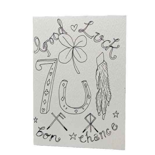 Good Luck Bon Chance Card