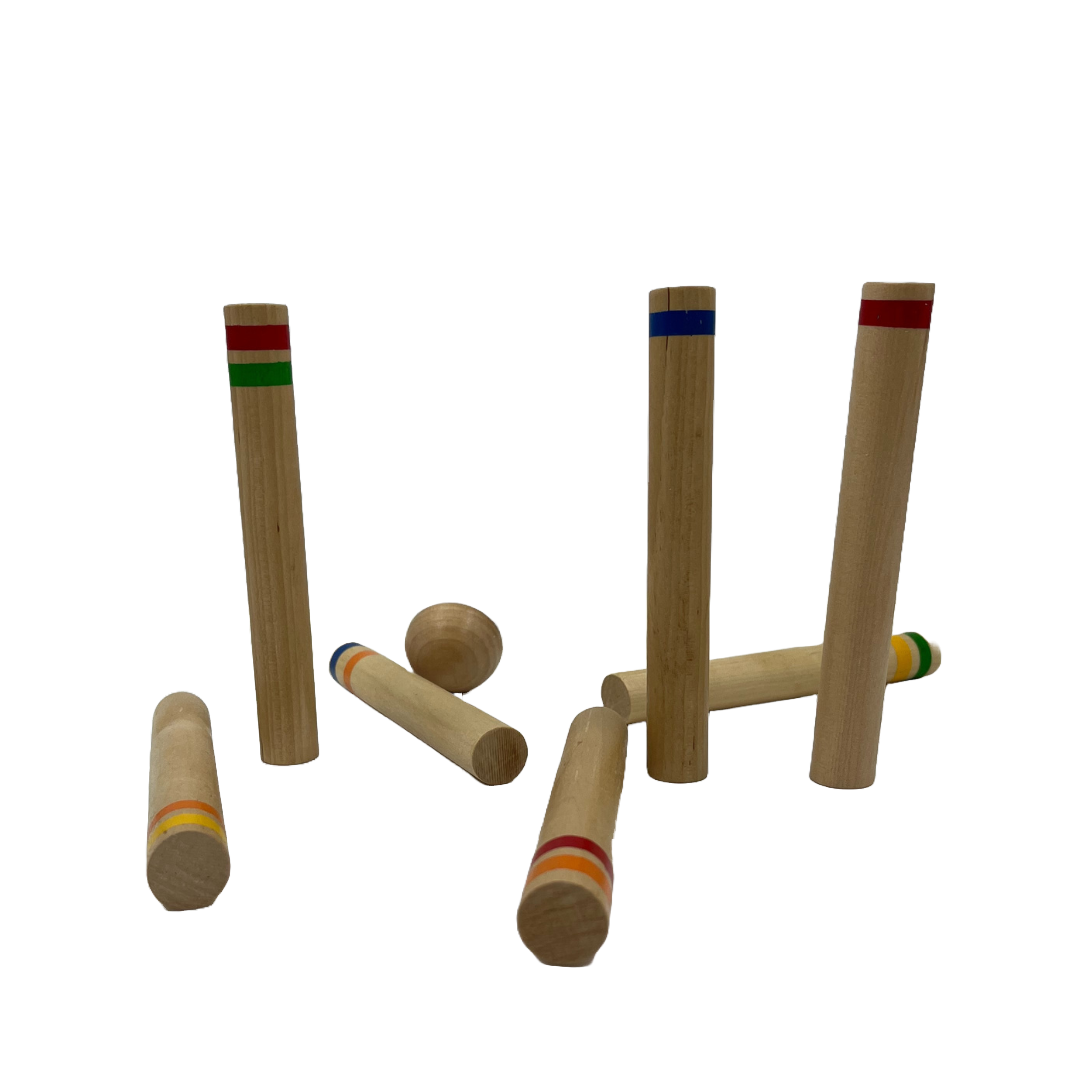 Wooden Skittles Game
