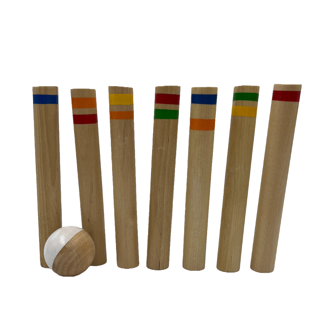 Wooden Skittles Game