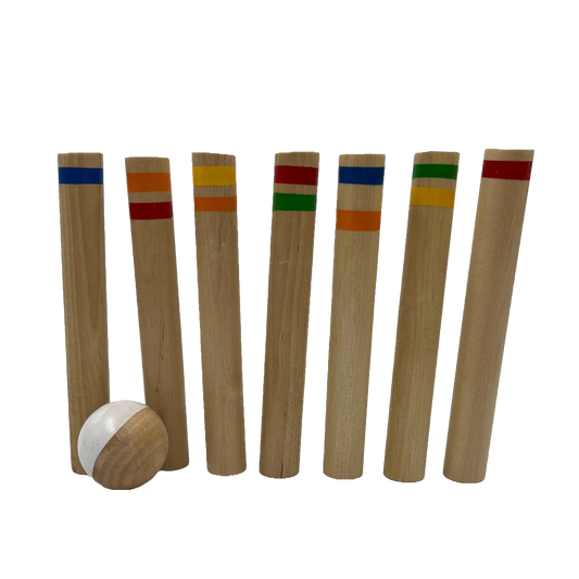 Wooden Skittles Game