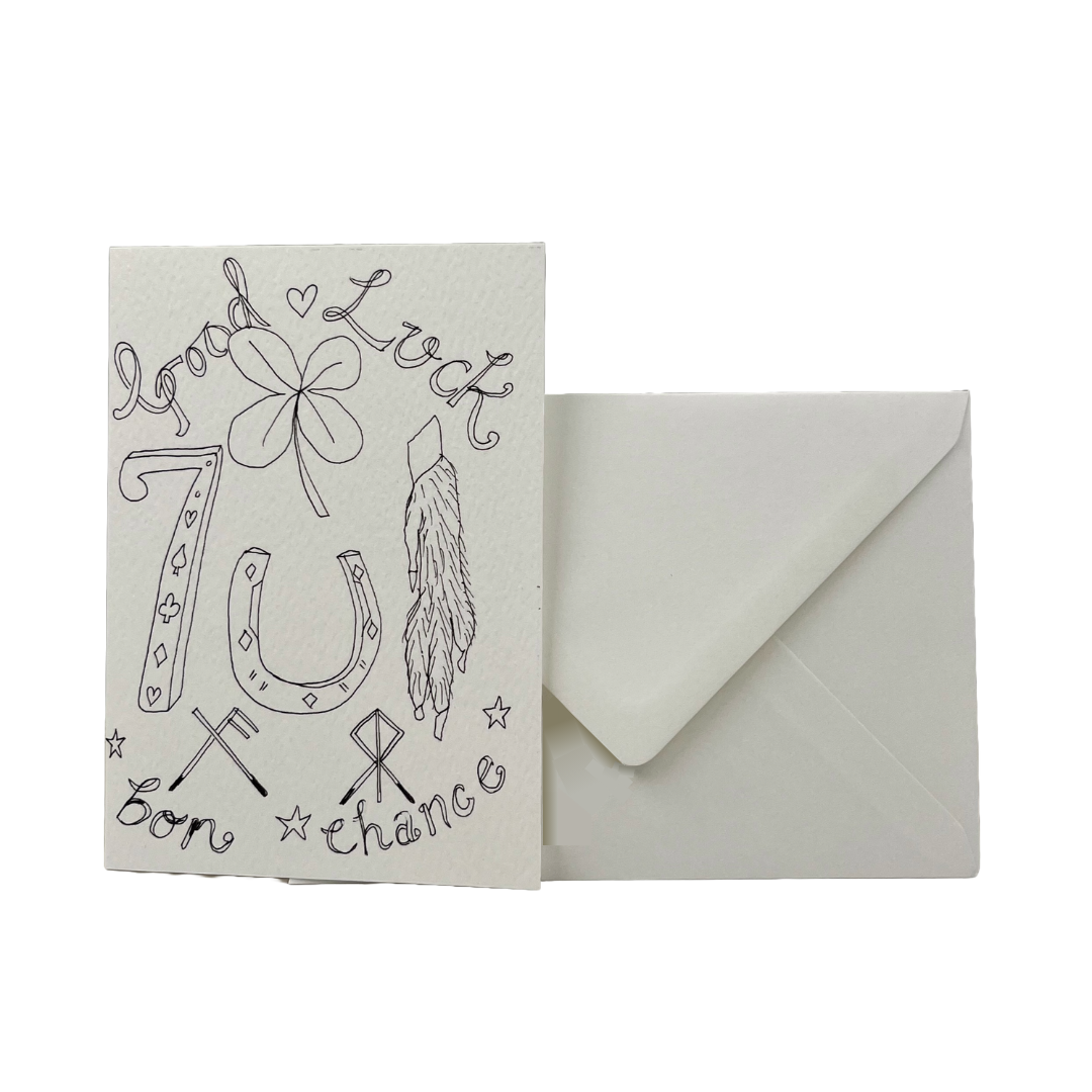 Good Luck Bon Chance Card